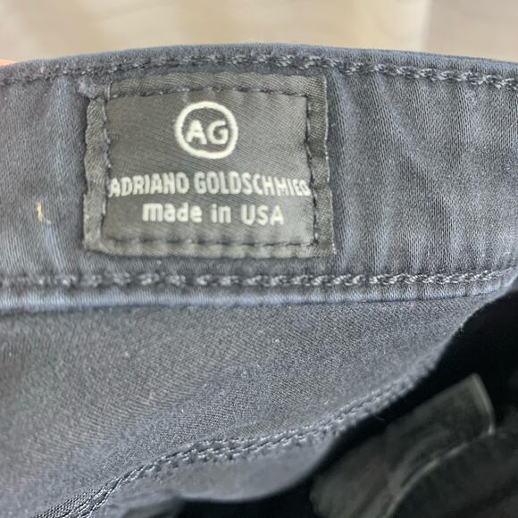 AG Adriano Goldschmied Size 27 27R The Stilt Cigarette Leg Jean Black *Read* - Picture 2 of 8